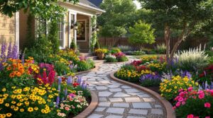 Vibrant Curb Appeal Garden