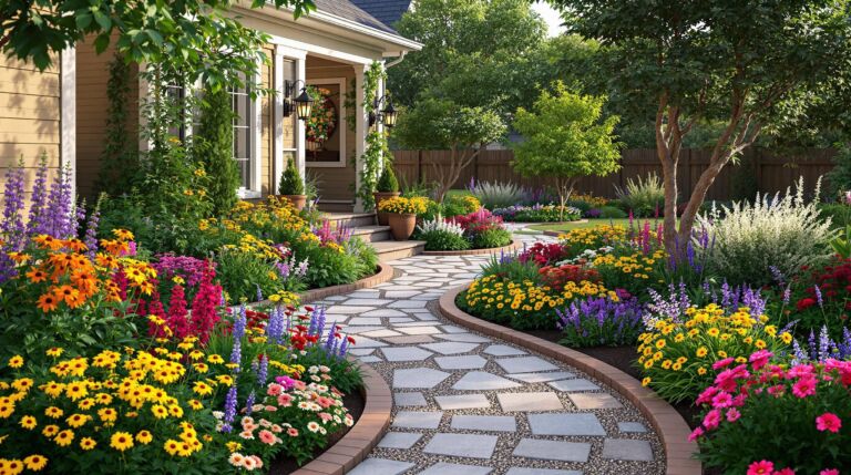 Vibrant Curb Appeal Garden