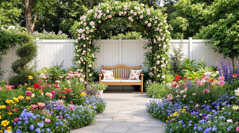 Cozy Impressionist Arbor Garden