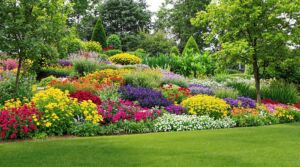 Vibrant Slope Garden Oasis