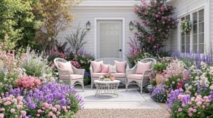 Cozy Violet Retreat Garden