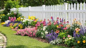 Charming Perennial Haven by the Picket Fence