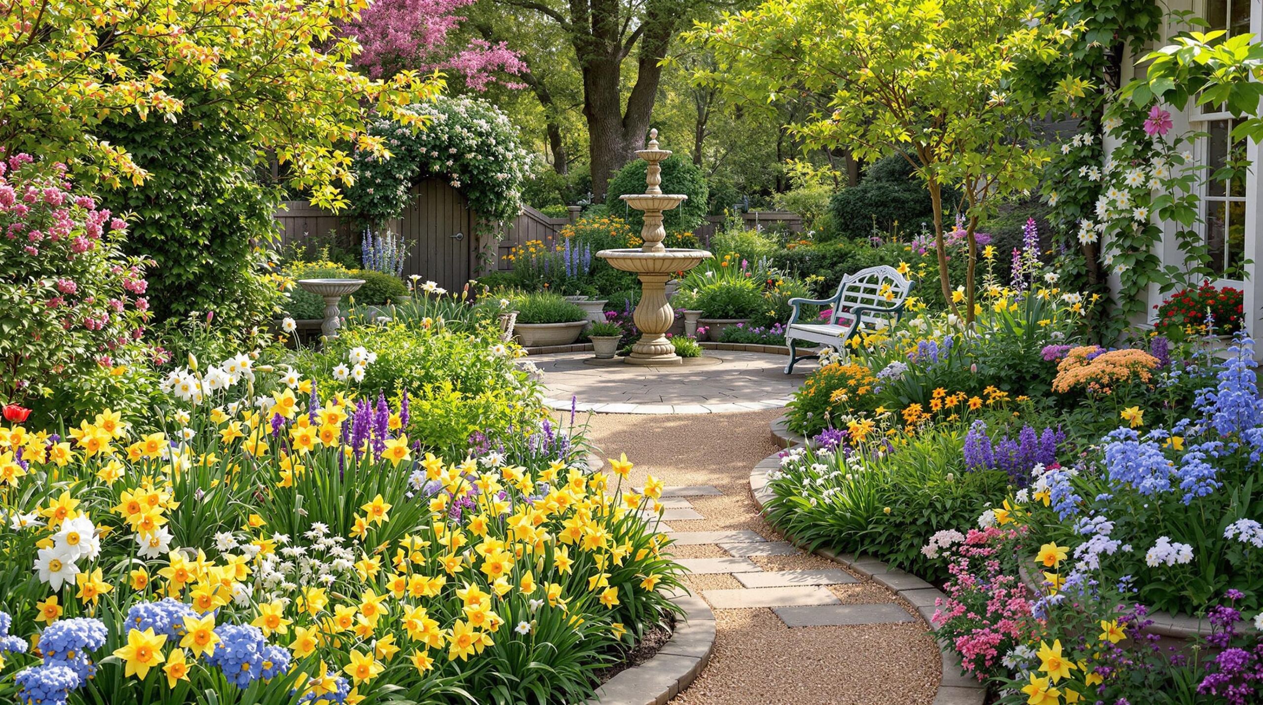 Enchanted Spring Cottage Retreat in an English Backyard