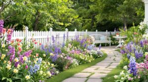 Pastel Romantic Border Walk