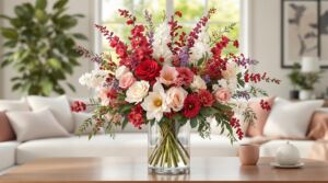 Crimson Berries & Cream Elegance